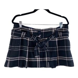 Vintage AE Y2K School Girl plaid ultra mini wool blend skirt Size 12